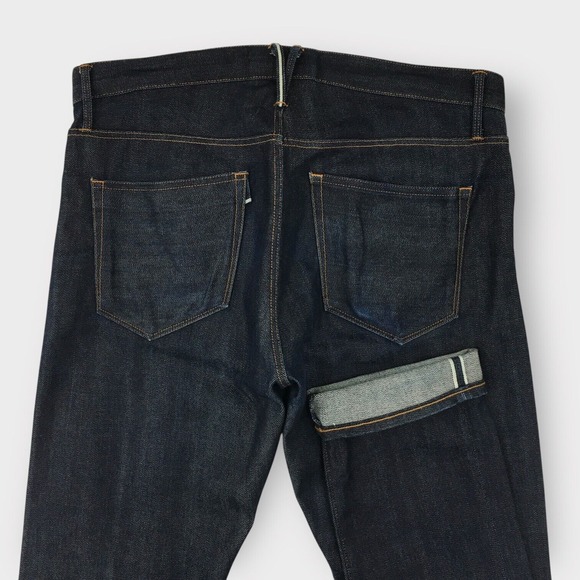 3x1 NYC M3 Selvedge Jeans Slim Fit Blue Men Size 32 x 34 Made in USA Dark‎ Wash - Picture 1 of 9